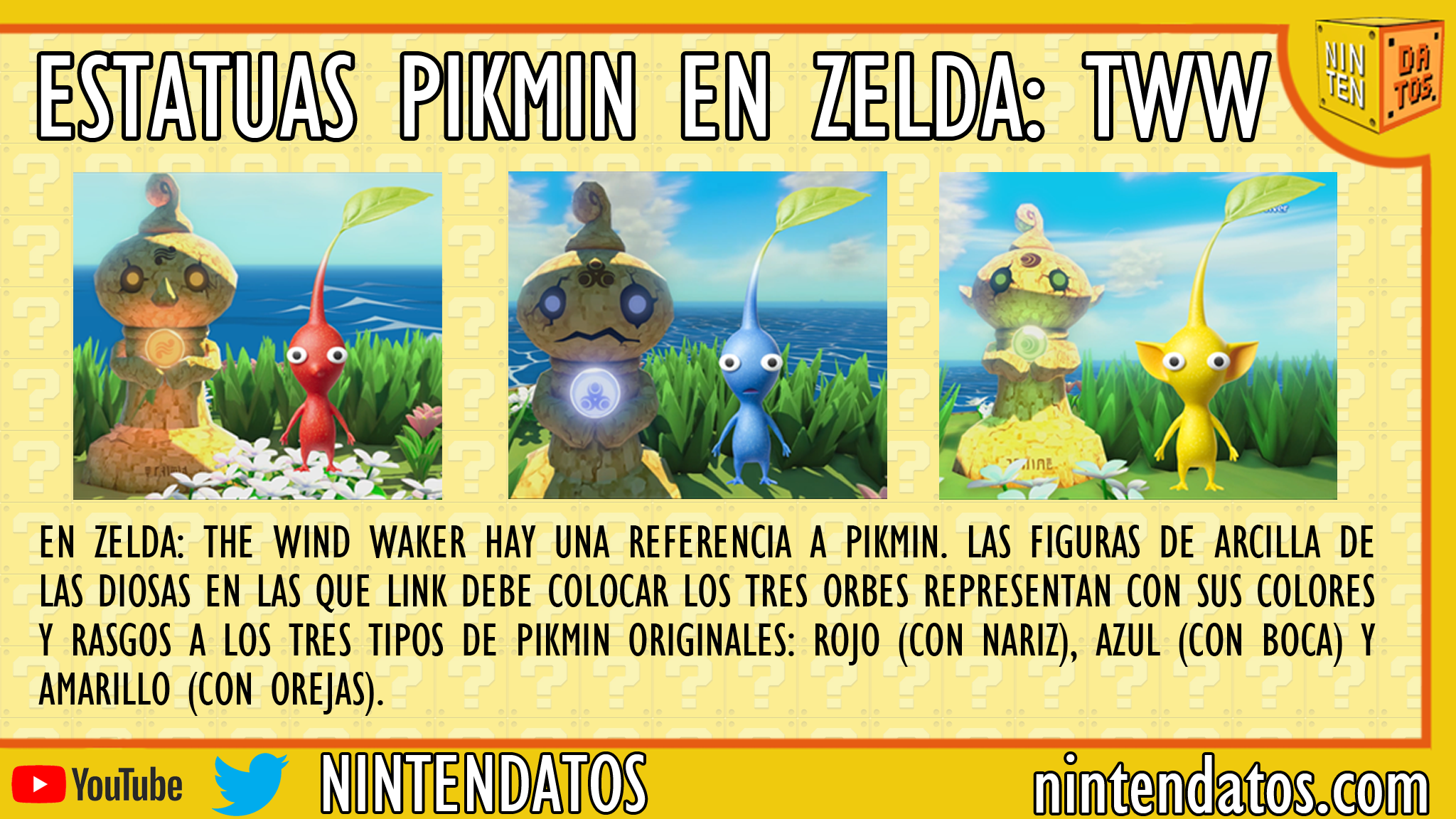 Estatuas Pikmin en Zelda The Wind Waker
