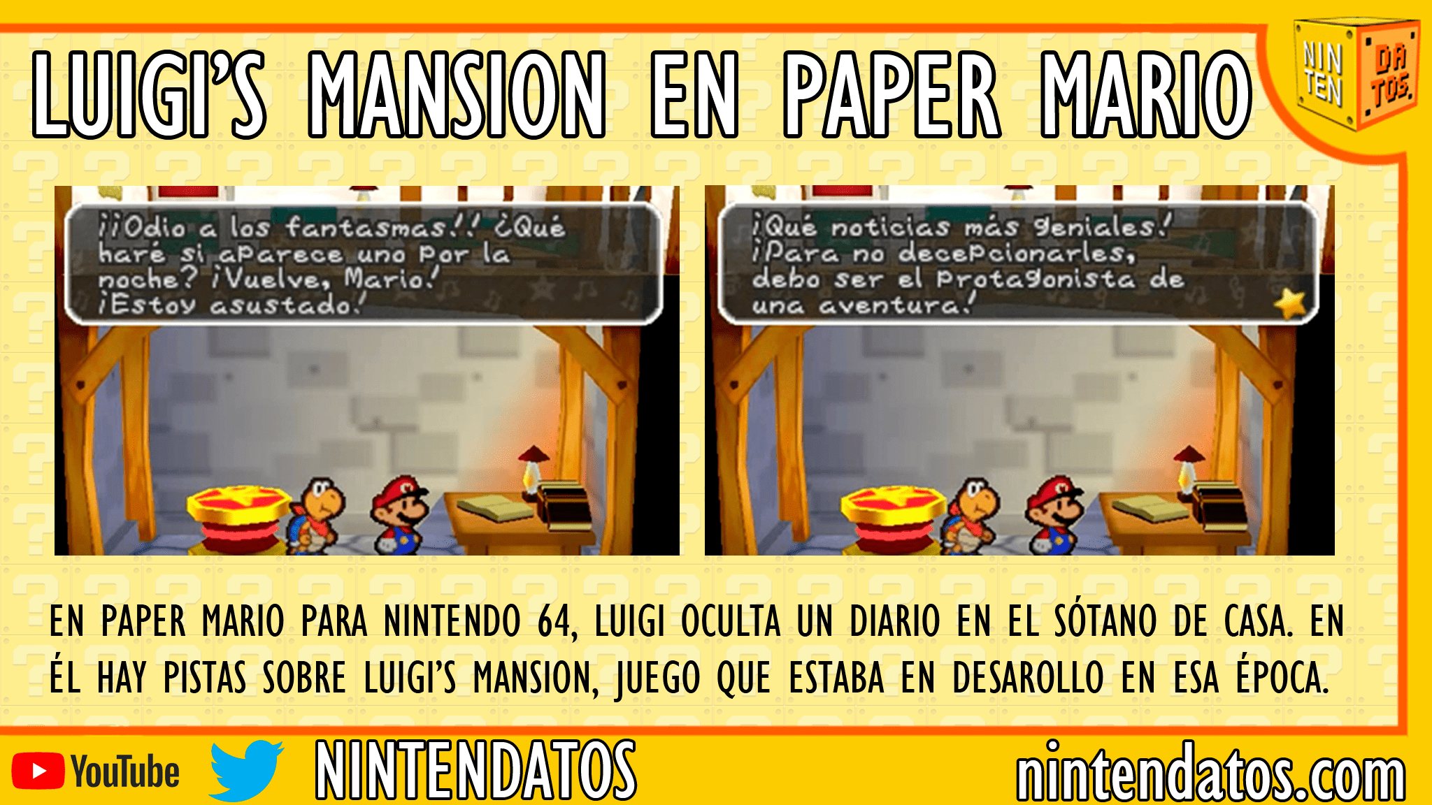 luigi´s mansion en paper mario