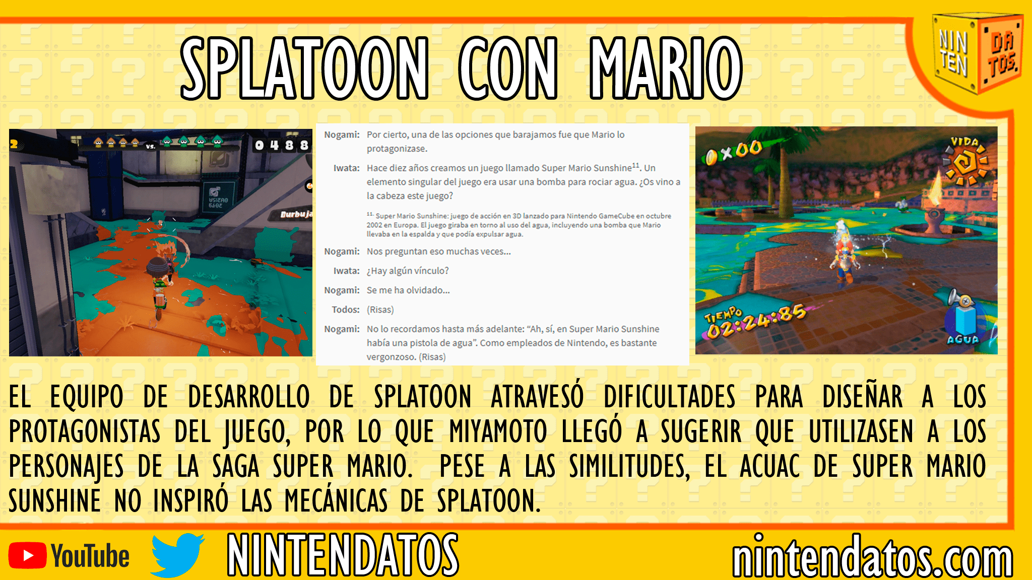 Splatoon con mario