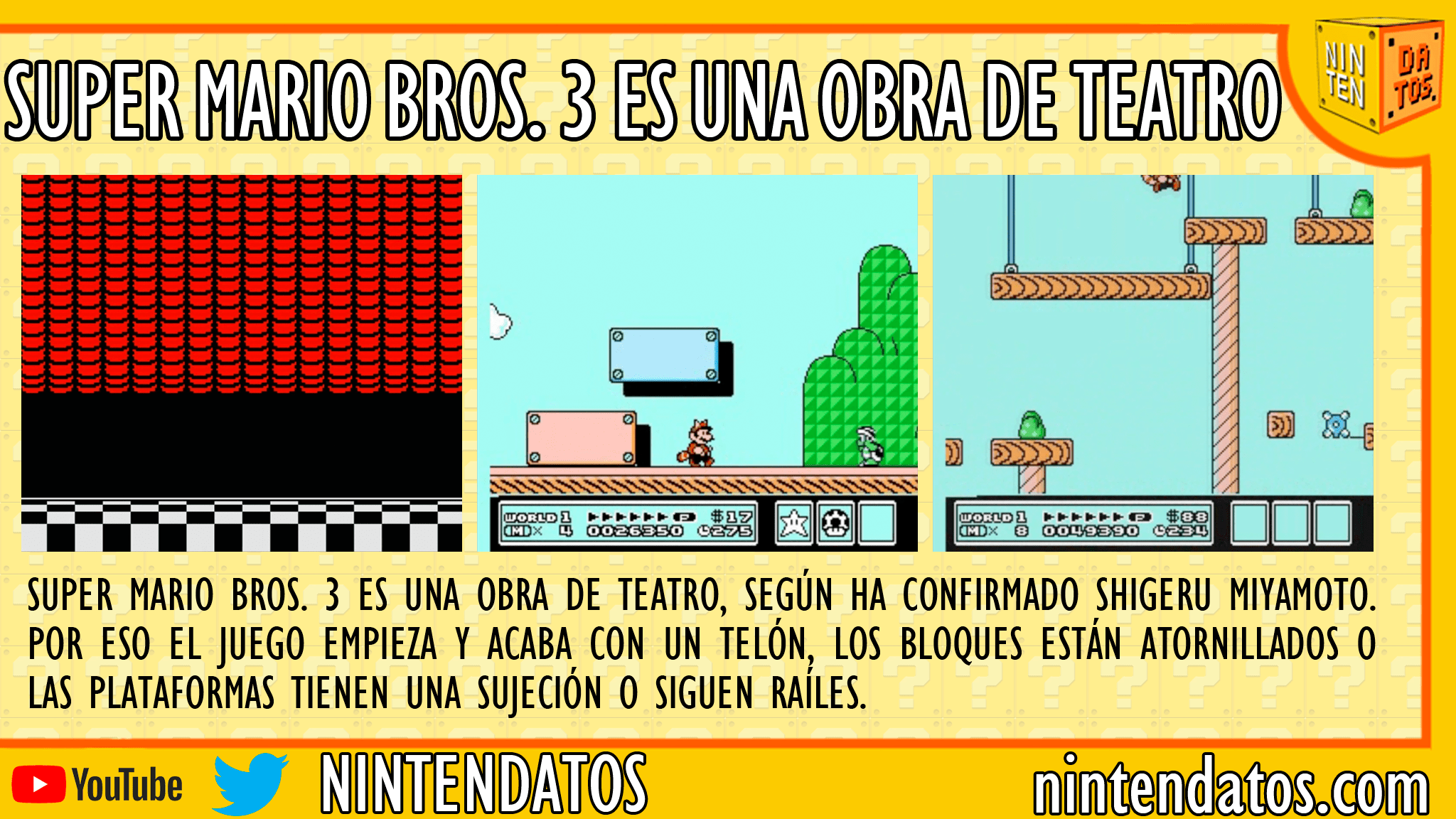 Super Mario Bros. 3 es una obra de teatro