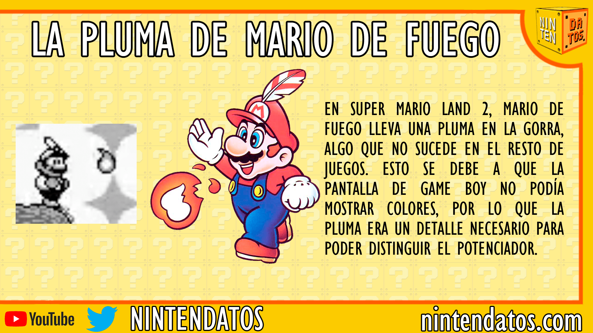 La pluma de Mario de Fuego en Super Mario Land 2