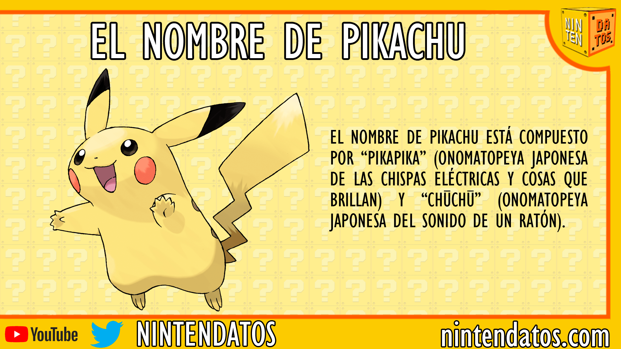 El nombre de Pikachu